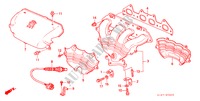 MOLTEPLICE SCARICO(2.0L) per Honda ACCORD 2.0ILS 4 Porte 4 velocità automatico 2001