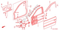 PANNELLI PORTIERE ANT. per Honda ACCORD 1.6ILS 4 Porte 5 velocità manuale 2000