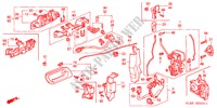 SERRATURE PORTIERE ANT. per Honda ACCORD 1.8ILS 4 Porte 5 velocità manuale 2000