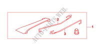 TRUNK SPOILER HIGH WING per Honda ACCORD 1.8ILS 4 Porte 5 velocità manuale 2000