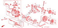 ARIA CONDIZIONATA(KIT) (COMPRESSORE) (SOHC) per Honda CIVIC AERODECK 1.4IS       L.P.G. 5 Porte 5 velocità manuale 1998