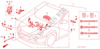 BARDATURA FILO MOTORE (SOHC) (RH) per Honda CIVIC AERODECK ES 5 Porte 5 velocità manuale 1999