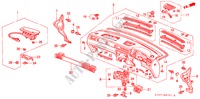 PANNELLO STRUMENTI(RH) per Honda CIVIC AERODECK 1.4I 5 Porte 4 velocità automatico 1998