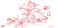 STABILIZZATORE POSTERIORE/ BRACCIO INFERIORE POST. per Honda CIVIC AERODECK 1.5IVT 5 Porte 5 velocità manuale 1998