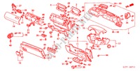 ABBELLIMENTO STRUMENTI(RH) per Honda ACCORD TYPE V 4 Porte 5 velocità manuale 2002