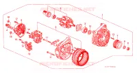 ALTERNATORE(BOSCH) per Honda ACCORD 2.3 ISE EXECUTIVE 4 Porte 5 velocità manuale 2002