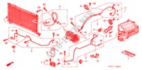 ARIA CONDIZIONATA (TUBI/CONDOTTI)(RH) per Honda ACCORD TYPE R 4 Porte 5 velocità manuale 2002