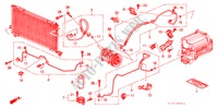 ARIA CONDIZIONATA (TUBI/CONDOTTI)(RH) per Honda ACCORD 1.6ISE 4 Porte 5 velocità manuale 2002