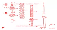 ASSORBITORE SCOSSE POST. per Honda ACCORD 2.3 ISE EXECUTIVE 4 Porte 5 velocità manuale 2002