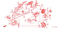 SERRATURE PORTIERE POST. per Honda ACCORD 2.3 ISE EXECUTIVE 4 Porte 5 velocità manuale 2002