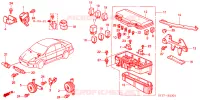 UNITA DI CONTROLLO (SPAZIO MOTORE) (RH) per Honda ACCORD 2.3 ISE EXECUTIVE 4 Porte 5 velocità manuale 2002