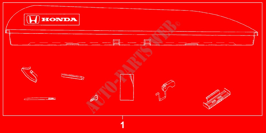 BOX PORTATUTTO per Honda ACCORD 1.6ILS 4 Porte 5 velocità manuale 2002