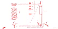 ASSORBITORE SCOSSE POST. per Honda HRV 4WD 5 Porte pieno automatica 2001