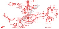 SERBATOIO COMBUSTIBILE per Honda HR-V 4WD 3 Porte 5 velocità manuale 2000