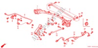 STABILIZZATORE POSTERIORE/ BRACCIO INFERIORE POST. per Honda HR-V 4WD 3 Porte 5 velocità manuale 2000