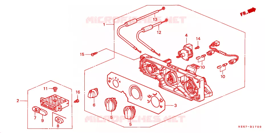 CONTROLLO RISCALDATORE(LH) Honda  HRV 2001 4WD pieno automatica 