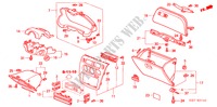 ABBELLIMENTO STRUMENTI(LH) per Honda HR-V 4WD 5 Porte 5 velocità manuale 2003