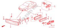 LUCE COMBINAZIONE ANT. per Honda PRELUDE 2.0I 2 Porte 5 velocità manuale 2000