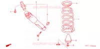 ASSORBITORE SCOSSE POST. per Honda INSIGHT DX 3 Porte 5 velocità manuale 2004