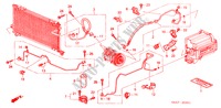 ARIA CONDIZIONATA (TUBI/CONDOTTI) (RH) per Honda ACCORD 1.6ILS 5 Porte 5 velocità manuale 1999