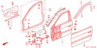 PANNELLI PORTIERE ANT. per Honda ACCORD 1.8ILS 5 Porte 5 velocità manuale 2000