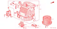 SOFFIATORE RISCALDATORE(LH) per Honda ACCORD 2.0 ILS 5 Porte 4 velocità automatico 1999