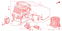 SOFFIATORE RISCALDATORE(RH) per Honda ACCORD 1.8 IES 5 Porte 4 velocità automatico 2000
