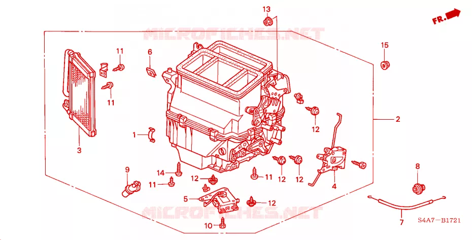 UNITA RISCALDATORE(RH) Honda  ACCORD 2000 1.8 IES 4 velocità automatico 