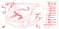 BARDATURA FILO MOTORE(LH) per Honda ACCORD 2.0 IES 5 Porte 5 velocità manuale 2002