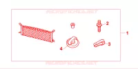 CARGO NET per Honda ACCORD 2.0 IES 5 Porte 5 velocità manuale 2002