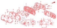 INDICATORE COMBINAZIONE COMPONENTI per Honda ACCORD 1.8ILS 5 Porte 4 velocità automatico 2002