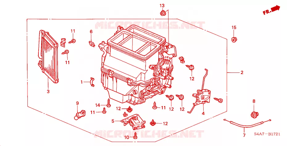UNITA RISCALDATORE(RH) Honda  ACCORD 2001 1.8 IS 4 velocità automatico 