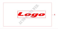 ADESIVI per Honda LOGO LOGO 3 Porte pieno automatica 1999