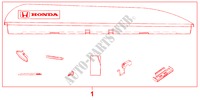 BOX PORTATUTTO per Honda LOGO LOGO 3 Porte 5 velocità manuale 2000
