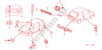 EMBLEME per Honda LOGO LOGO 3 Porte pieno automatica 2000
