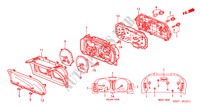 INDICATORE COMBINAZIONE (COMPONENTI) (2) per Honda LOGO LOGO 3 Porte pieno automatica 2000