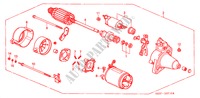 MOTORE AVVIATORE(DENSO) per Honda LOGO LOGO 3 Porte 5 velocità manuale 2000