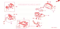 ABBELLIMENTO STRUMENTI(LH)(LATO GUIDATORE) per Honda CIVIC EXI 4 Porte 5 velocità manuale 2002