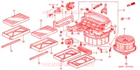 SOFFIATORE RISCALDATORE(LH) per Honda CIVIC EXI 4 Porte 5 velocità manuale 2002