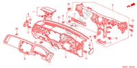 PANNELLO STRUMENTI(RH) per Honda CIVIC 1.4 S 4 Porte 4 velocità automatico 2005