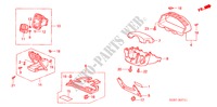 ABBELLIMENTO STRUMENTI(LATO GUIDATORE) (LH) per Honda CIVIC HYBRID HYBRID 4 Porte 5 velocità manuale 2005