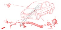 ARIA CONDIZIONATA(SENSORE) (LH) per Honda CIVIC HYBRID HYBRID 4 Porte 5 velocità manuale 2005