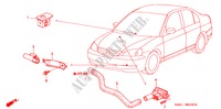 ARIA CONDIZIONATA(SENSORE) (RH) per Honda CIVIC HYBRID HYBRID 4 Porte 5 velocità manuale 2005