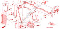 ARIA CONDIZIONATA (TUBI/CONDOTTI) (RH) per Honda CIVIC HYBRID HYBRID 4 Porte 5 velocità manuale 2004