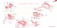 ABBELLIMENTO STRUMENTI(LH)(LATO GUIDATORE) per Honda CIVIC COUPE ES 2 Porte 5 velocità manuale 2002