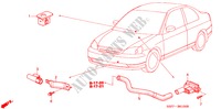 ARIA CONDIZIONATA (SENSORE) per Honda CIVIC COUPE SE       EXECUTIVE 2 Porte 4 velocità automatico 2001