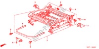 COMP. SEDILE ANT.(D.)(LH) per Honda CIVIC COUPE ES 2 Porte 4 velocità automatico 2001