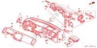 PANNELLO STRUMENTI(LH) per Honda CIVIC COUPE LS 2 Porte 5 velocità manuale 2001