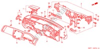 PANNELLO STRUMENTI(RH) per Honda CIVIC COUPE SE       EXECUTIVE 2 Porte 5 velocità manuale 2001