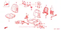 SEDILE ANTERIORE(LH)(LATO GUIDATORE) per Honda CIVIC COUPE ES 2 Porte 5 velocità manuale 2002